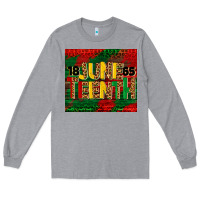 Heather Grey juneteenth 1865 tumbler Long Sleeve Tee - BarkalooDesign