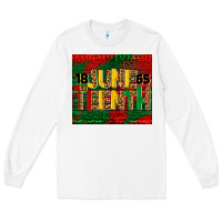 White juneteenth 1865 tumbler Long Sleeve Tee - BarkalooDesign
