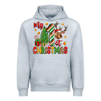Heather Grey my first christmas Urban Hoodie - Zillion Design Studio