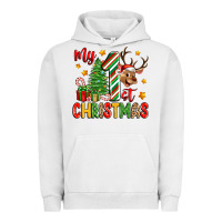 Pigment Lunar Rock my first christmas Urban Hoodie - Zillion Design Studio