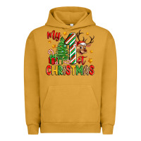 Pigment Peanut Butter my first christmas Urban Hoodie - Zillion Design Studio
