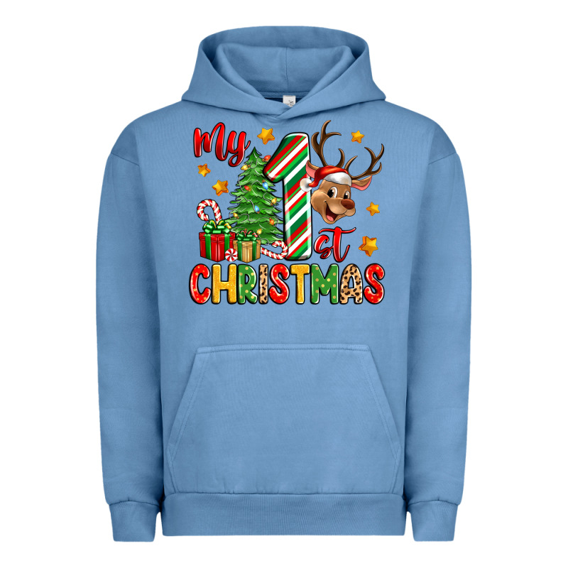 My First Christmas Urban Hoodie by Zillion Design Studio | Teevron