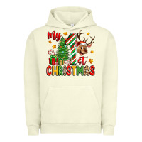Pigment Pistachio my first christmas Urban Hoodie - Zillion Design Studio