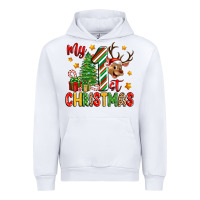 White my first christmas Urban Hoodie - Zillion Design Studio