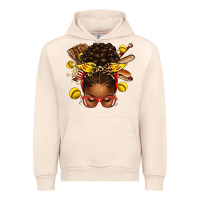 Sandshell softball afro messy bun Urban Hoodie - texasbilliewilder