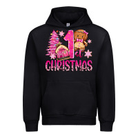 Black 1st christmas gingerbread girl Urban Hoodie - Zillion Design Studio