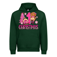 Forest Green 1st christmas gingerbread girl Urban Hoodie - Zillion Design Studio