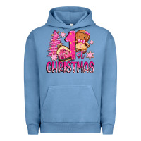 Pigment Pebble Blue 1st christmas gingerbread girl Urban Hoodie - Zillion Design Studio