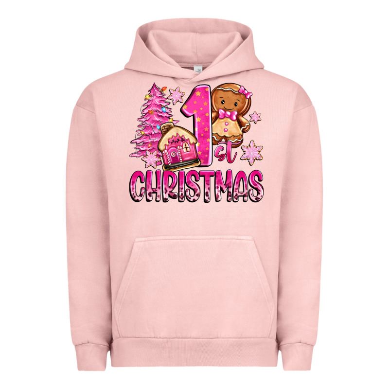 1st Christmas Gingerbread Girl Urban Hoodie by Zillion Design Studio | Teevron