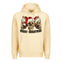 Pina Colada Merry Christmas Skulls Premium Hoodie - RanaPortraitStore