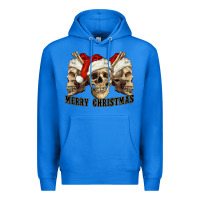 True Royal Merry Christmas Skulls Premium Hoodie - RanaPortraitStore