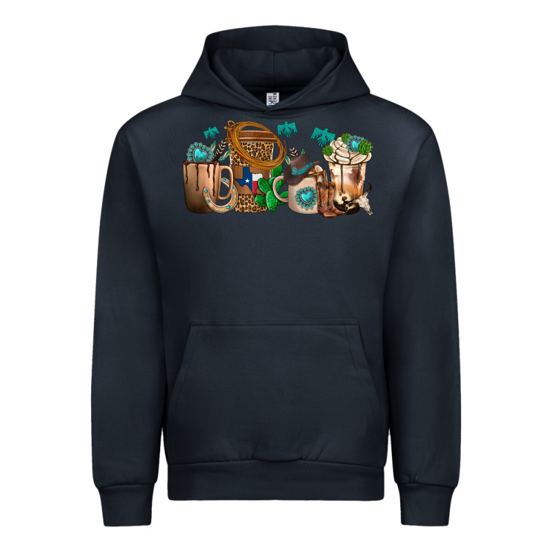 Western Coffee Cups Urban Hoodie by texasbilliewilder | Teevron