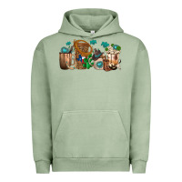 Pigment Oil Green western coffee cups Urban Hoodie - texasbilliewilder