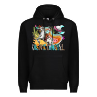 Black cosmic cowgirl Premium Hoodie - Zillion Design Studio