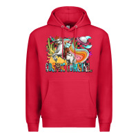 Cardinal cosmic cowgirl Premium Hoodie - Zillion Design Studio