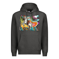 Charcoal Heather cosmic cowgirl Premium Hoodie - Zillion Design Studio