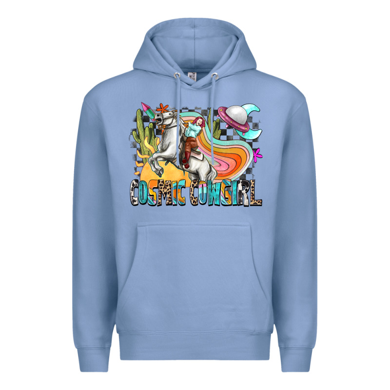Cosmic Cowgirl Premium Hoodie by Zillion Design Studio | Teevron