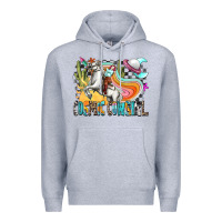 Heather Grey cosmic cowgirl Premium Hoodie - Zillion Design Studio