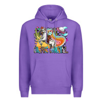 Purple cosmic cowgirl Premium Hoodie - Zillion Design Studio