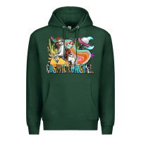 Sports Green cosmic cowgirl Premium Hoodie - Zillion Design Studio