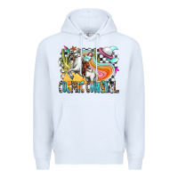 White cosmic cowgirl Premium Hoodie - Zillion Design Studio