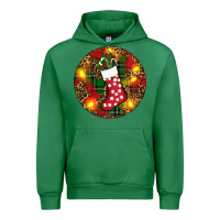 Emerald Santa Stocking Christmas Urban Hoodie - RanaPortraitStore