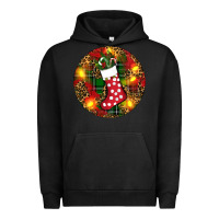 Pigment Black Santa Stocking Christmas Urban Hoodie - RanaPortraitStore