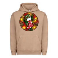 Pigment Burro Santa Stocking Christmas Urban Hoodie - RanaPortraitStore