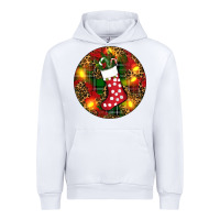White Santa Stocking Christmas Urban Hoodie - RanaPortraitStore