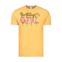 Vintage Mustard Birthday girl balloon Vintage Tee - Artiststas