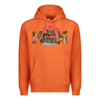 Carrot Mom Bear With Sunflowers Premium Hoodie - RanaPortraitStore
