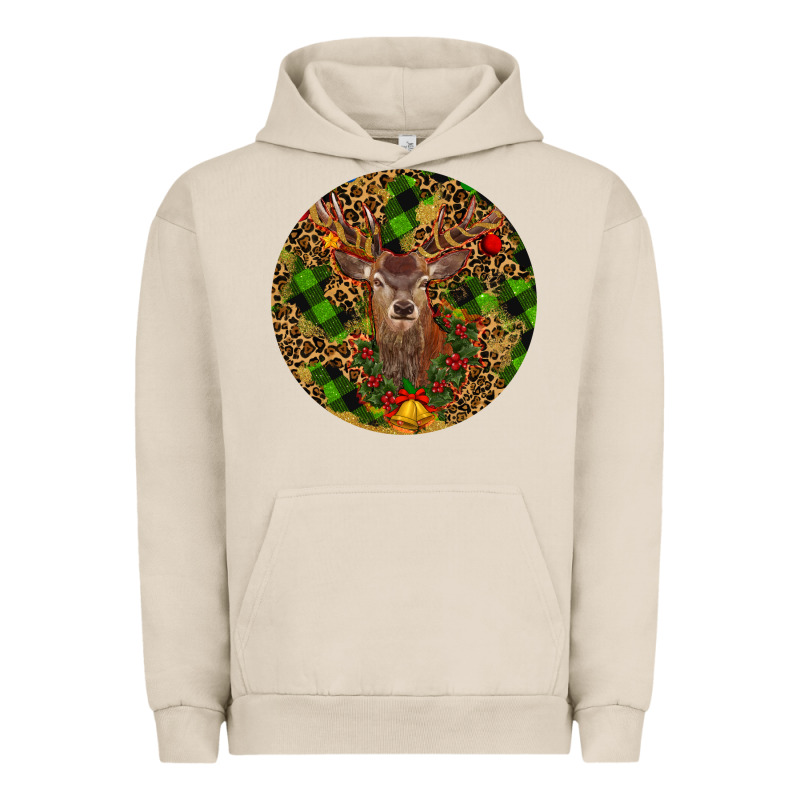 Christmas Reindeer Urban Hoodie by RanaPortraitStore | Teevron