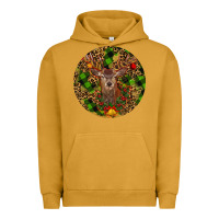 Pigment Peanut Butter Christmas Reindeer Urban Hoodie - RanaPortraitStore