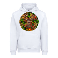 White Christmas Reindeer Urban Hoodie - RanaPortraitStore