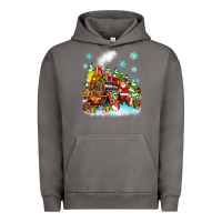 Christmas Santa And Friends Train Urban Hoodie | Teevron