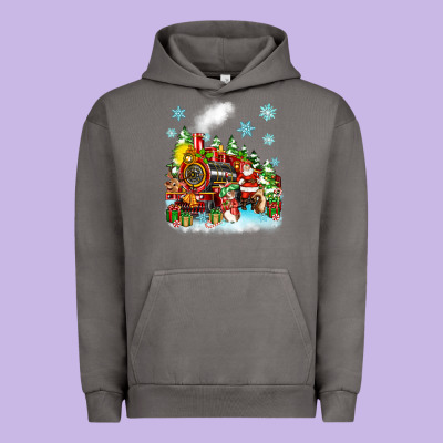 Urban Hoodie christmas santa and friends train
