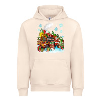 Sandshell christmas santa and friends train Urban Hoodie - Zillion Design Studio