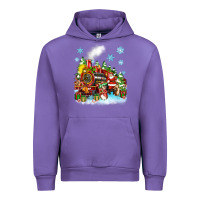 Tulip christmas santa and friends train Urban Hoodie - Zillion Design Studio