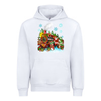 White christmas santa and friends train Urban Hoodie - Zillion Design Studio