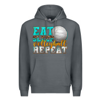 Rock eat sleep volleyball repeat Premium Hoodie - texasbilliewilder