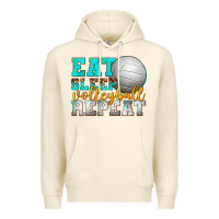 Sandshell eat sleep volleyball repeat Premium Hoodie - texasbilliewilder