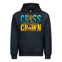 Navy the cross before the crown Urban Hoodie - texasbilliewilder