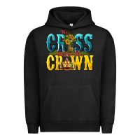 Pigment Black the cross before the crown Urban Hoodie - texasbilliewilder