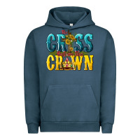 Pigment Midnight Navy the cross before the crown Urban Hoodie - texasbilliewilder