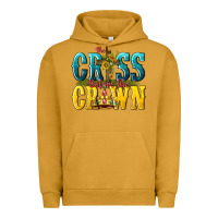 Pigment Peanut Butter the cross before the crown Urban Hoodie - texasbilliewilder