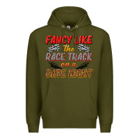 Army Green fancy like the race track on a date night Premium Hoodie - texasbilliewilder