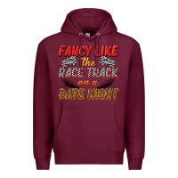 Burgundy fancy like the race track on a date night Premium Hoodie - texasbilliewilder