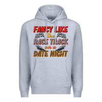 Heather Grey fancy like the race track on a date night Premium Hoodie - texasbilliewilder