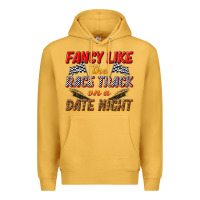 Mustard fancy like the race track on a date night Premium Hoodie - texasbilliewilder