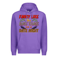 Purple fancy like the race track on a date night Premium Hoodie - texasbilliewilder